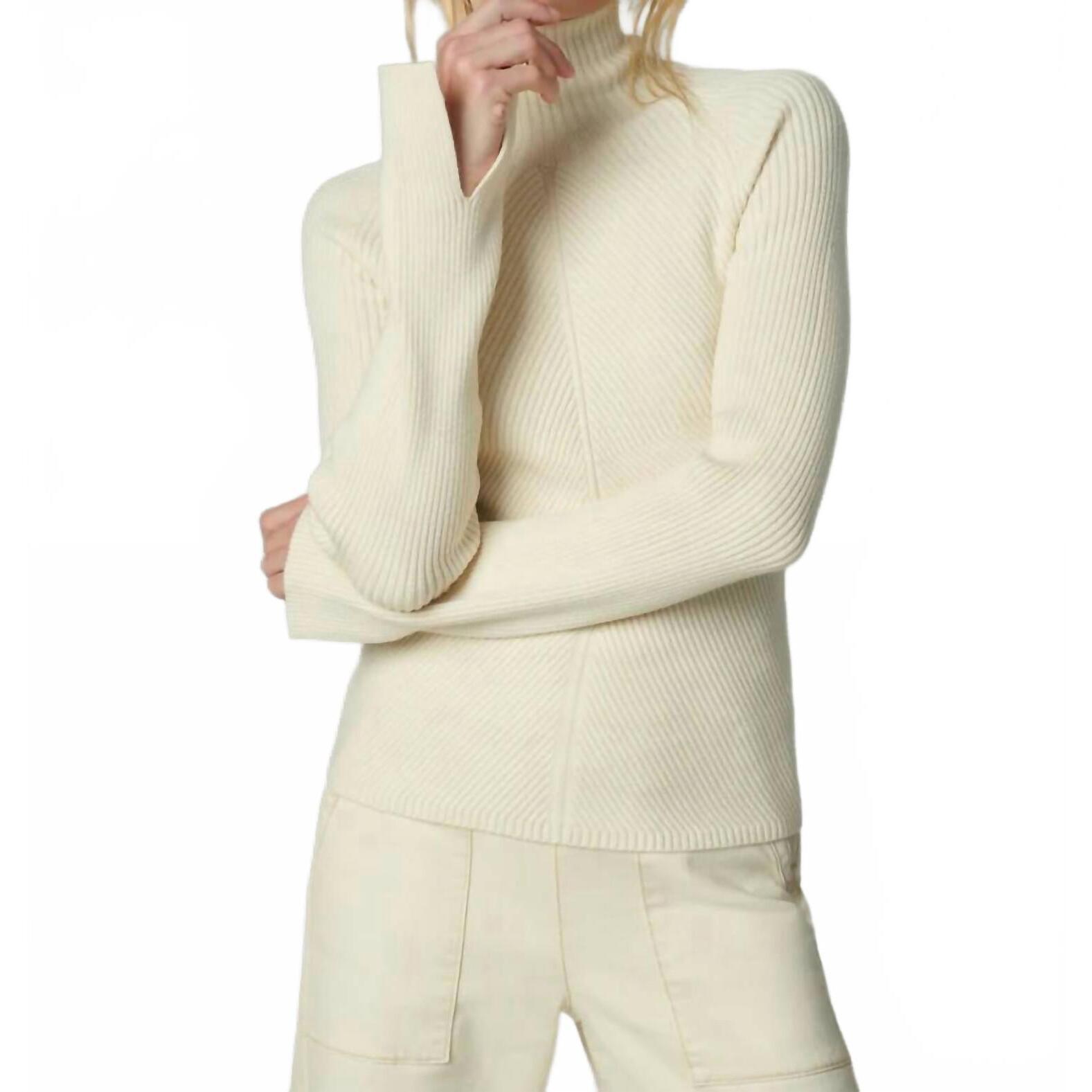 New Joe's Jeans The Palmer Turtleneck Top In Cream